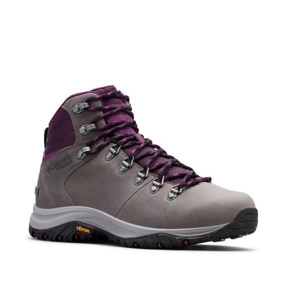 Columbia 100MW Titanium OutDry Hiking Shoes Grey Black For Women's NZ65189 New Zealand